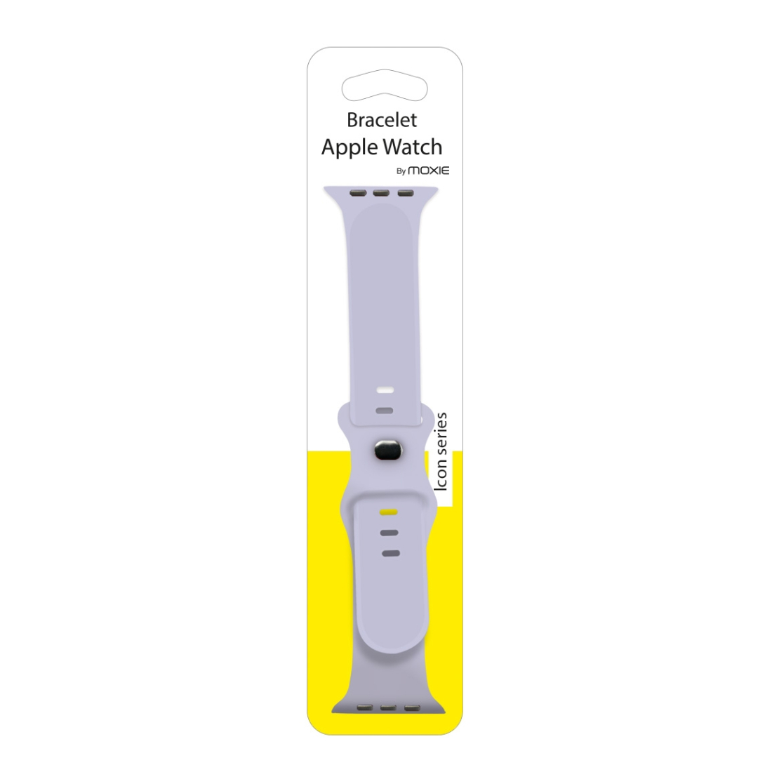 Bracelet en silicone pour Apple watch taille 42-44-45 mm - gris lavande