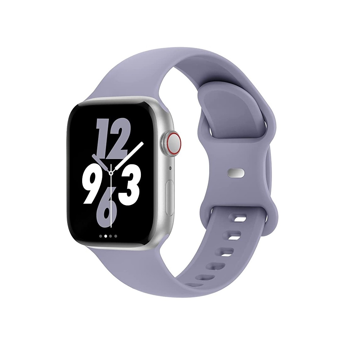 Bracelet en silicone pour Apple watch taille 42-44-45 mm - gris lavande