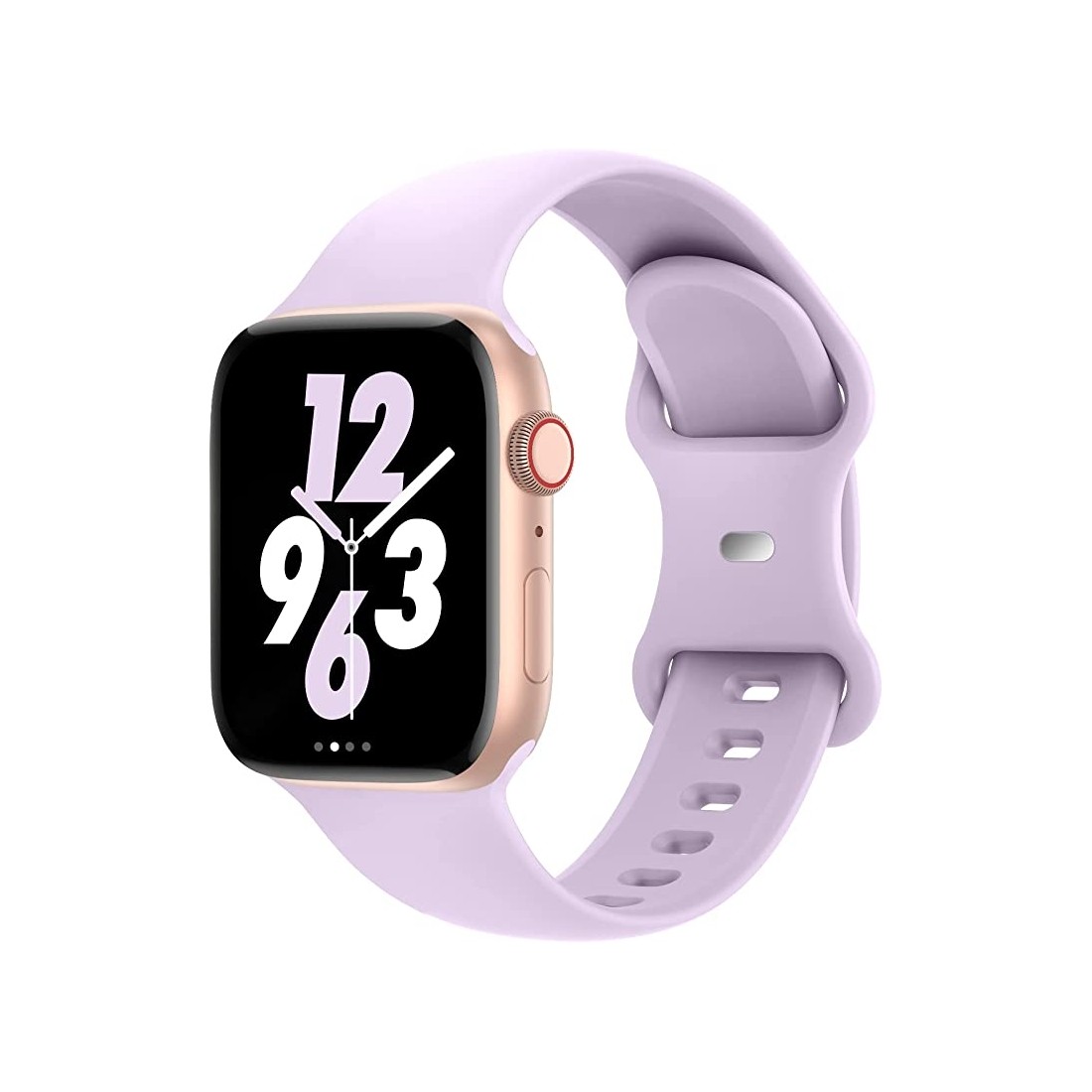 Bracelet en silicone pour Apple watch taille 42-44-45 mm - lilas