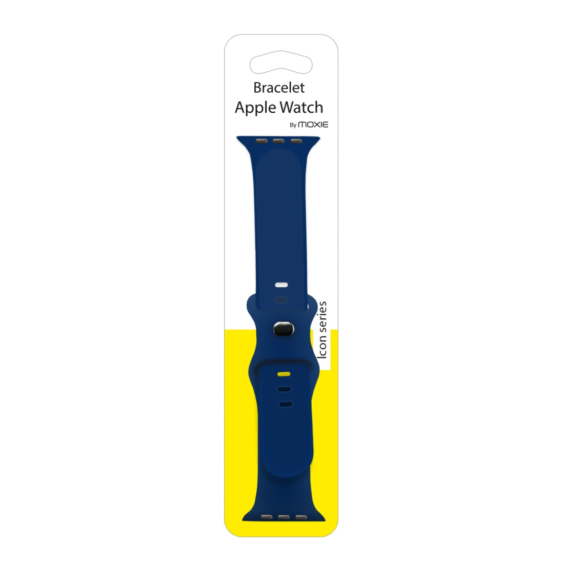 Bracelet en silicone pour Apple watch taille 42-44-45 mm -bleu marine
