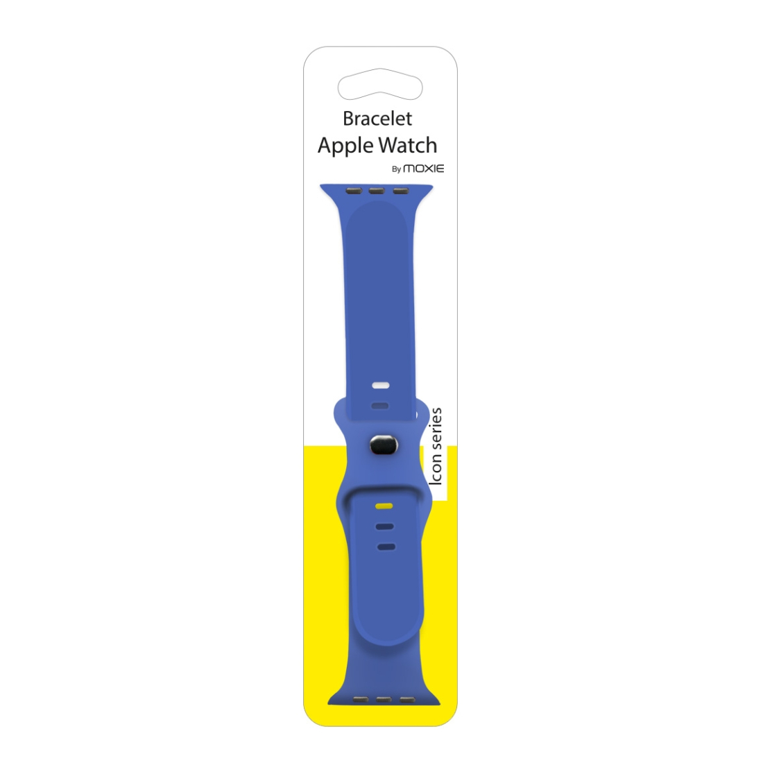 bracelet en silicone pour Apple watch taille 42-44-45 mm - Bleu acier