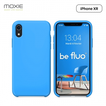 Moxie Coque iPhone XR [BeFluo] Coque Silicone Fine et Légère pour iPhone XR 6.1, Intérieur Microfibre, Coque Anti-chocs et Anti-