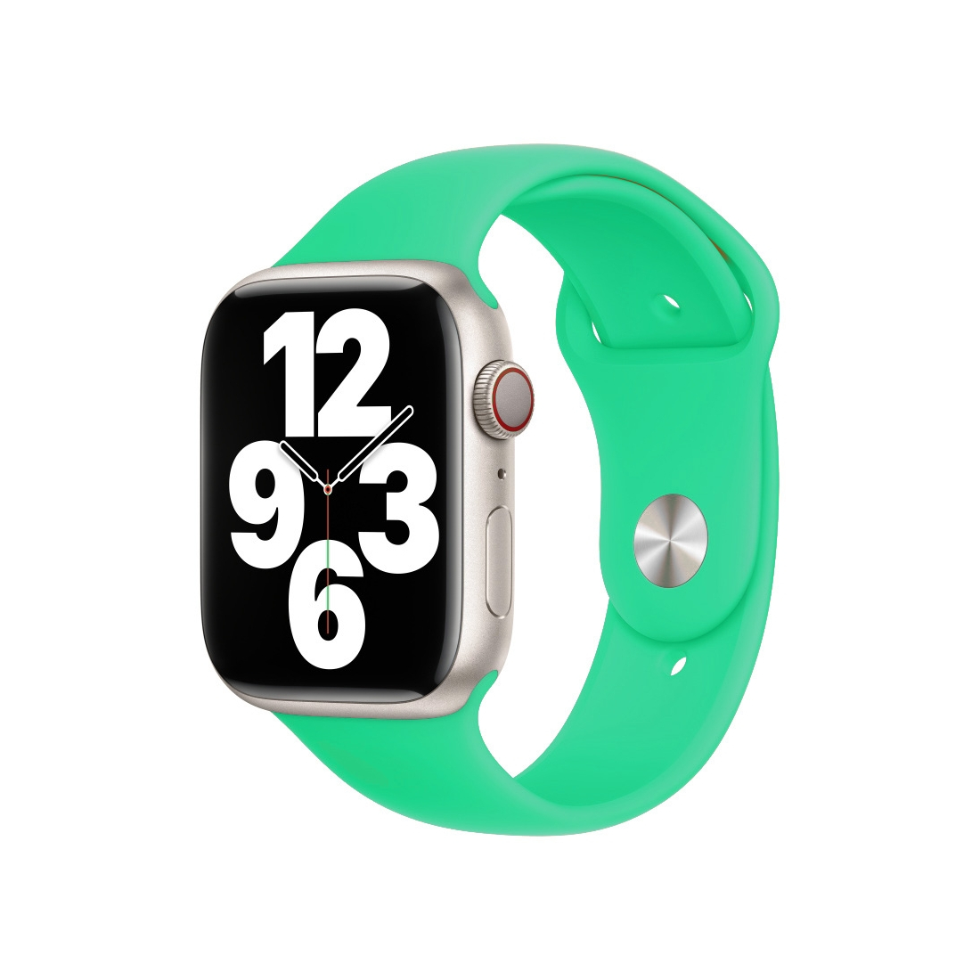 Bracelet en silicone pour Apple watch taille 42-44-45 mm - Turquoise