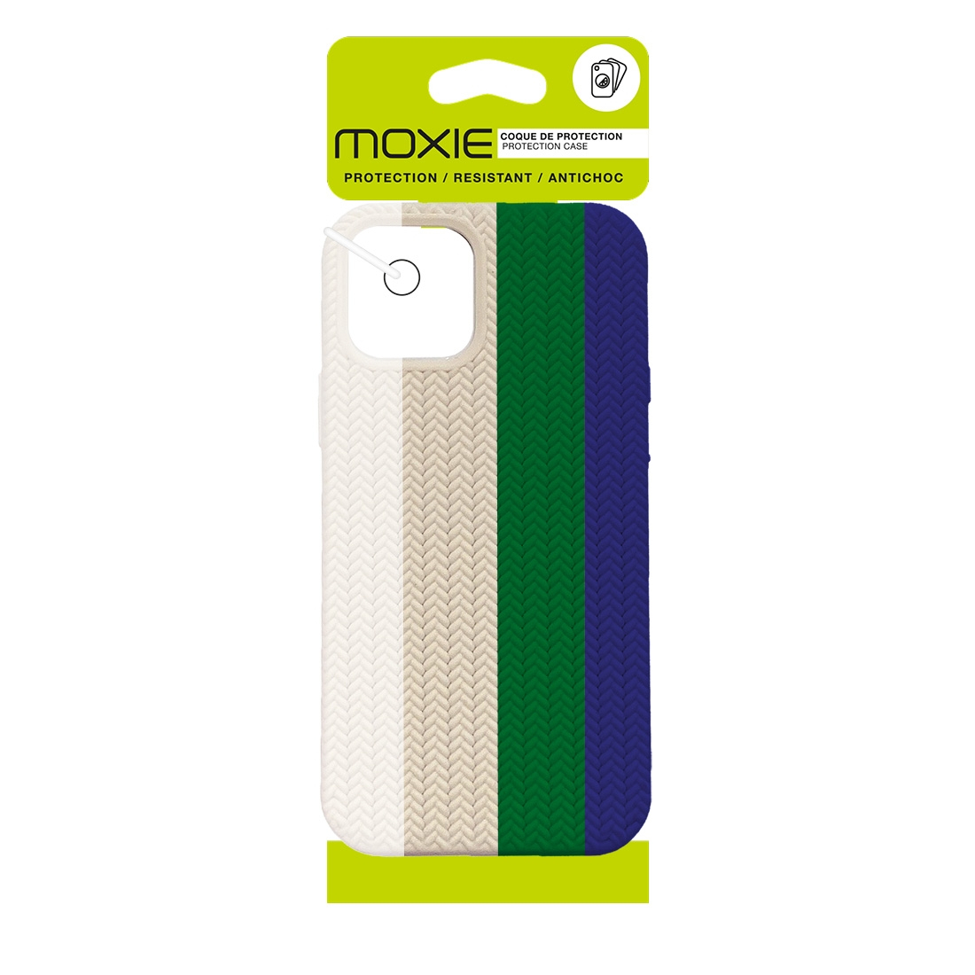 Coque TPU motif texture chevron pour iphone 11 - Multicouleur