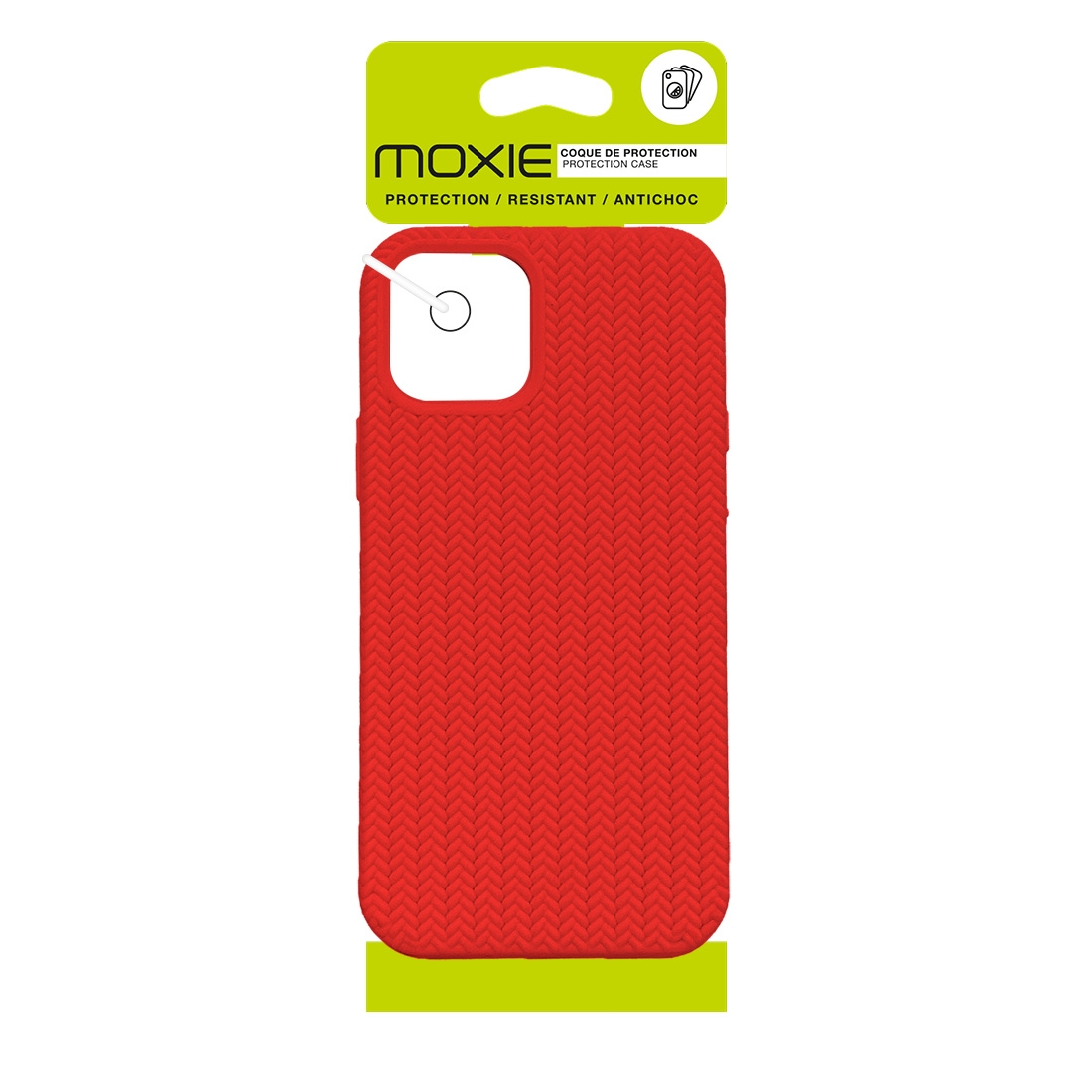 Coque TPU motif texture chevron pour iphone 11 - Rouge