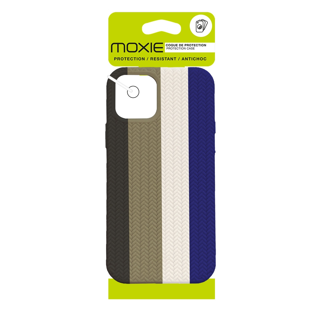 Coque TPU motif texture chevron pour iphone 13 - Multicouleur