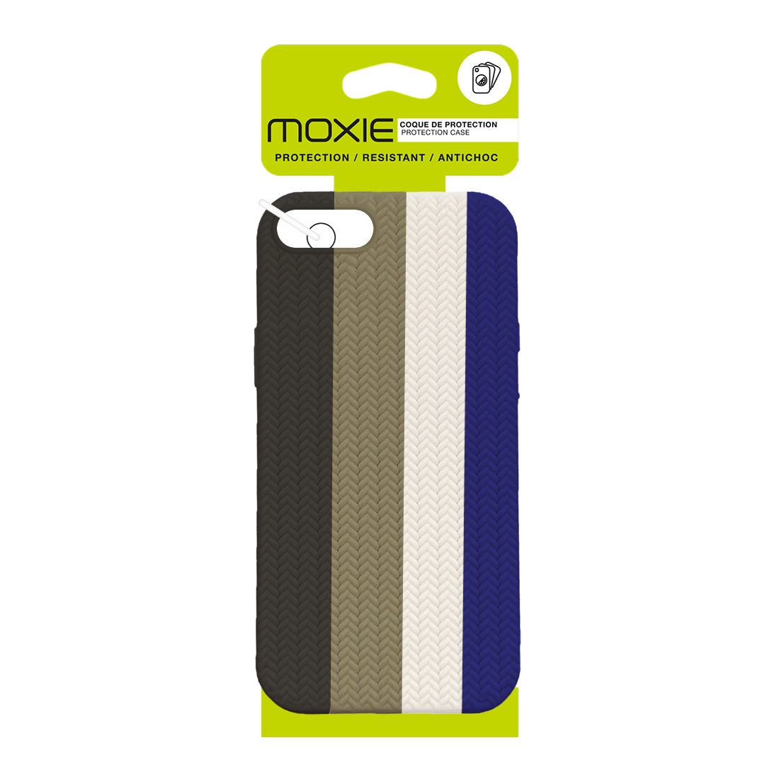 Coque TPU motif texture chevron pour iphone 7/8 - Multicouleur