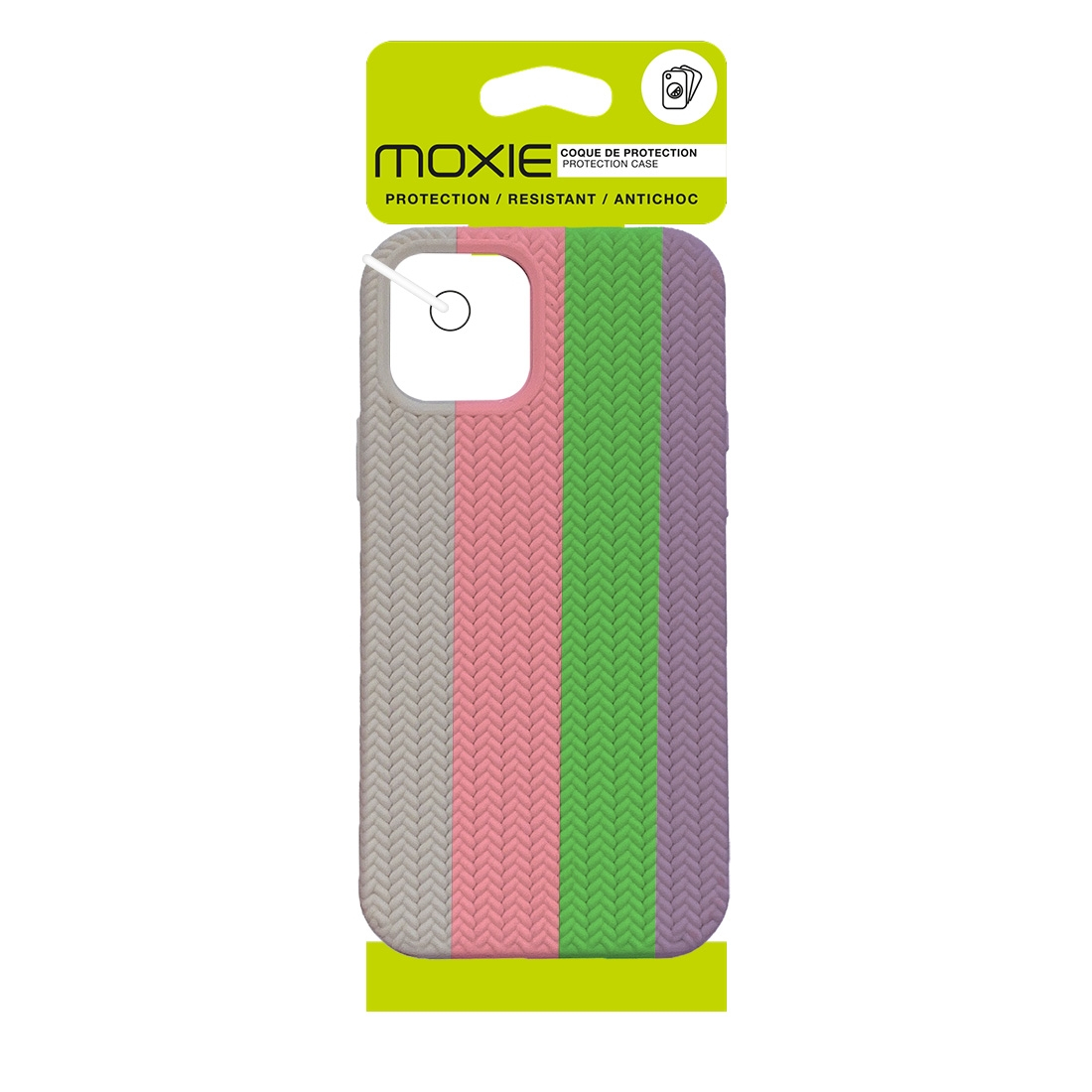 Coque TPU motif chevron iphone 14 -Multicouleur