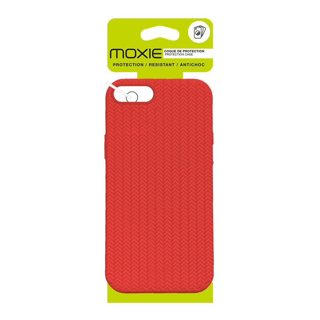Coque TPU motif texture chevron pour iphone 7/8 - Rouge