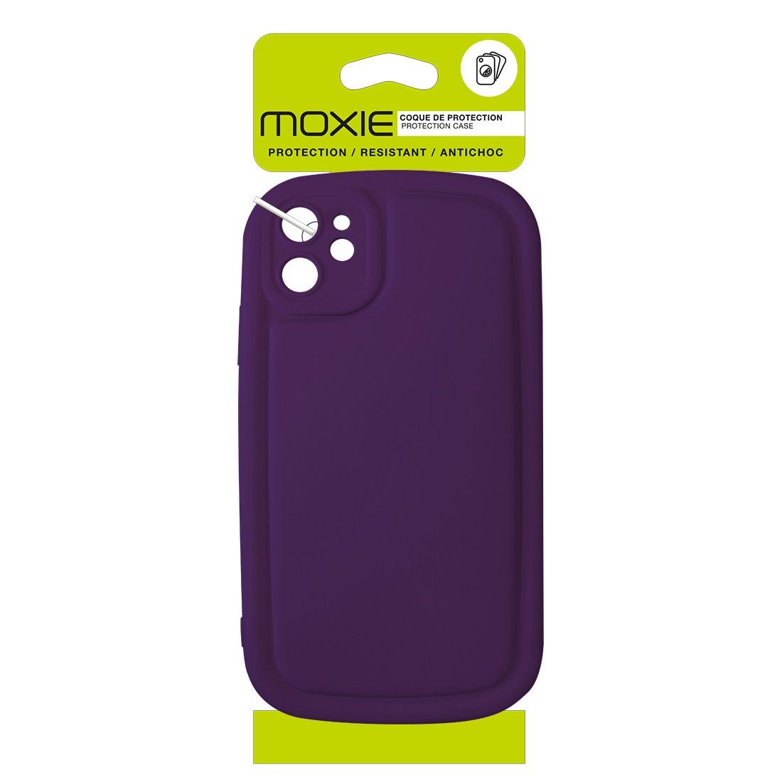 Coque en TPU effet matelassé pour iphone 12 - violet
