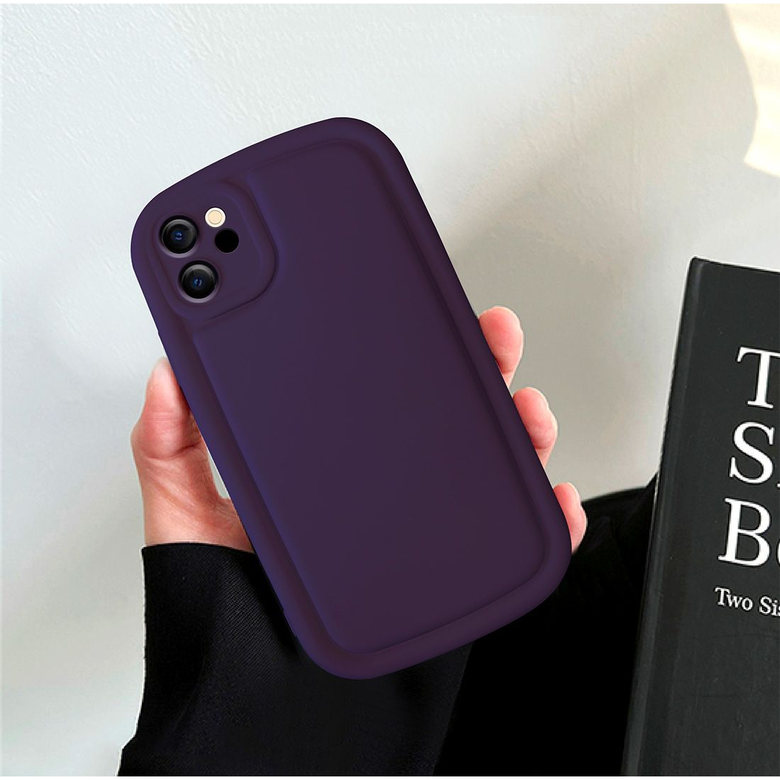 Coque en TPU effet matelassé pour iphone 12 - violet