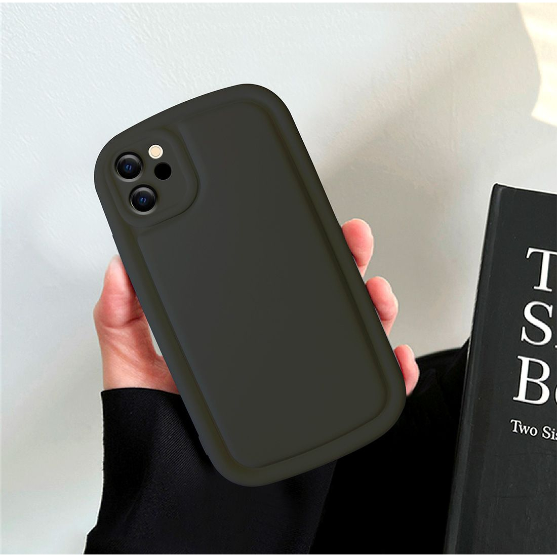 Coque en TPU effet matelassé pour iphone 13 - gris foncé