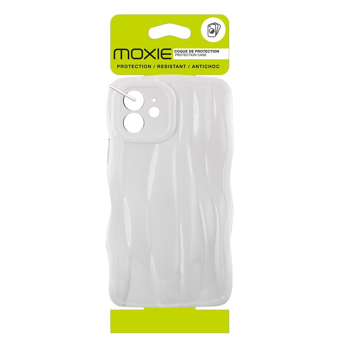 Coque TPU en relief pour iPhone 11 - blanc