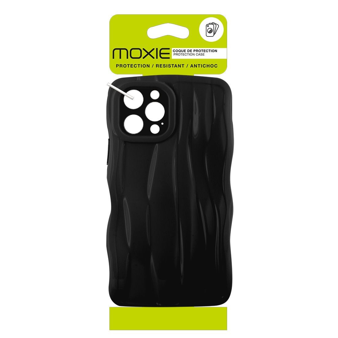 Coque TPU en relief pour iPhone 12 Pro - Noir