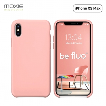 Moxie Coque iPhone XS Max [BeFluo] Coque Silicone Fine et Légère pour iPhone XS Max 6.5", Intérieur Microfibre, Coque Anti-chocs