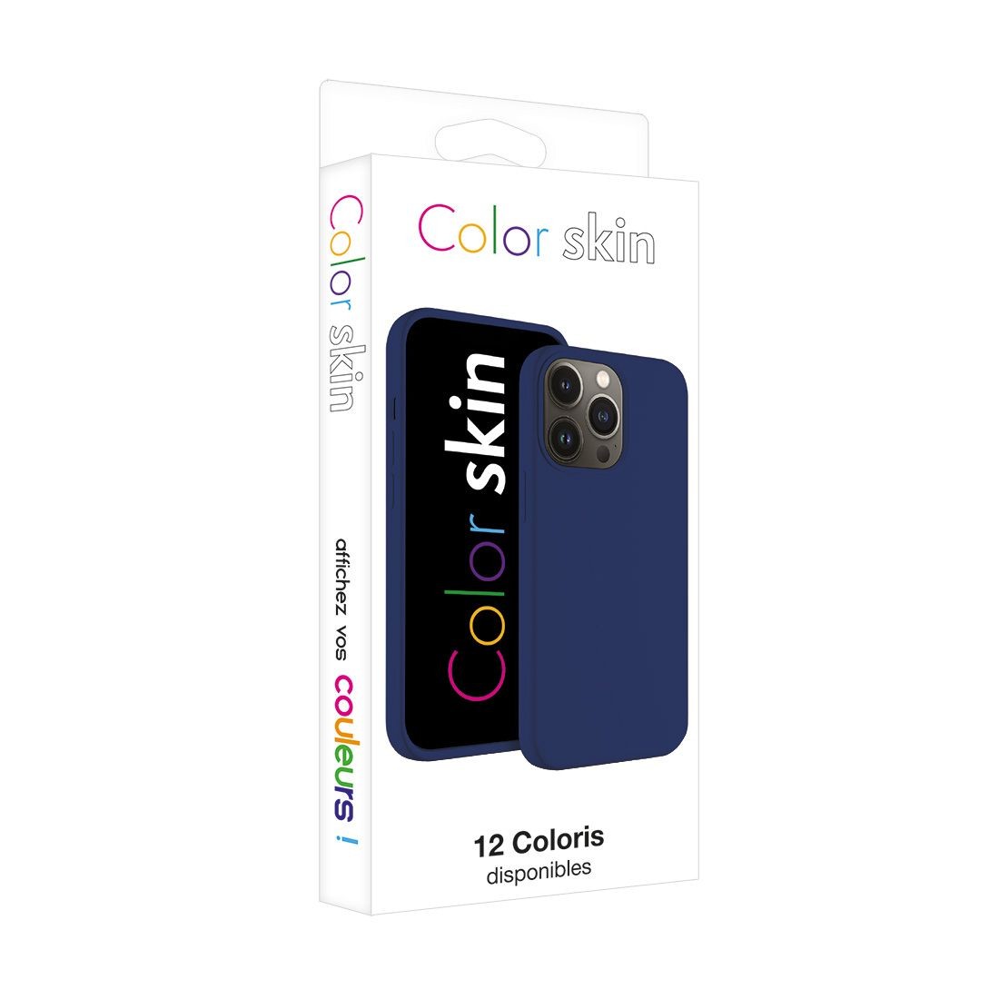 Coque premium Color Skin pour  iphone 11 couleur bleu fonçé