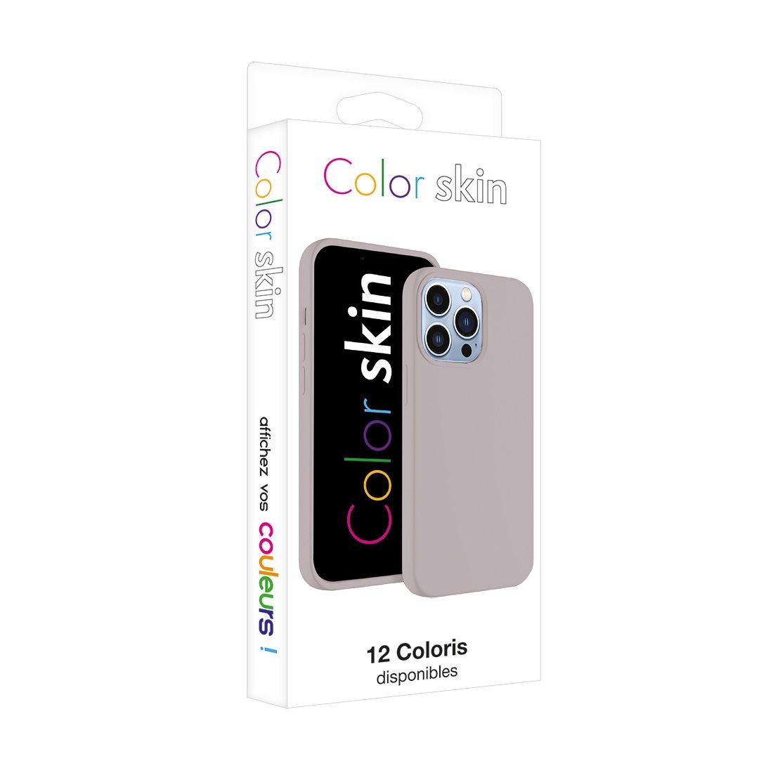 Coque premium Color Skin pour iPhone 12 / 12 Pro couleur Gris
