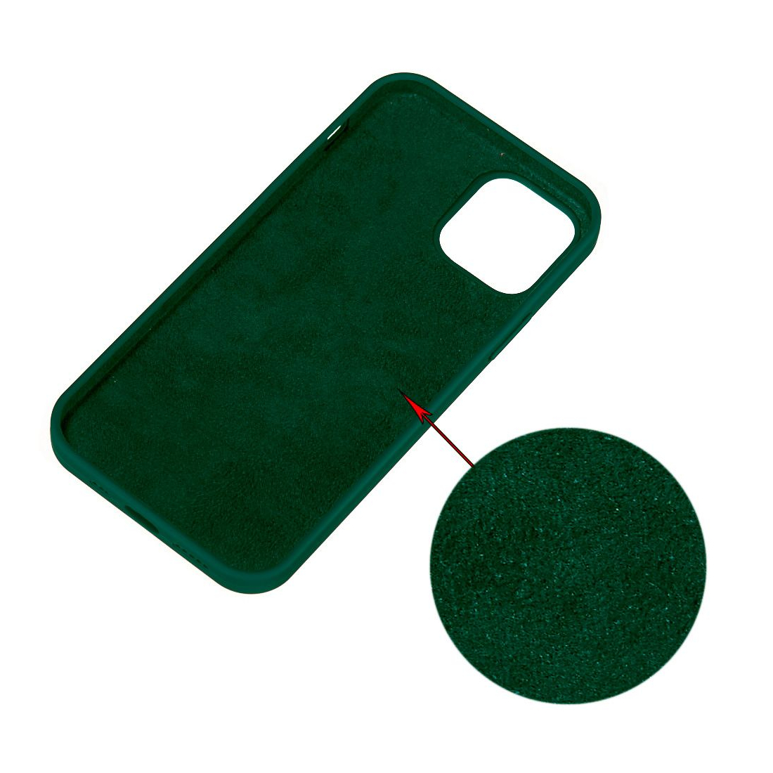Coque premium Color Skin pour iPhone 12 / 12 Pro couleur Kaki