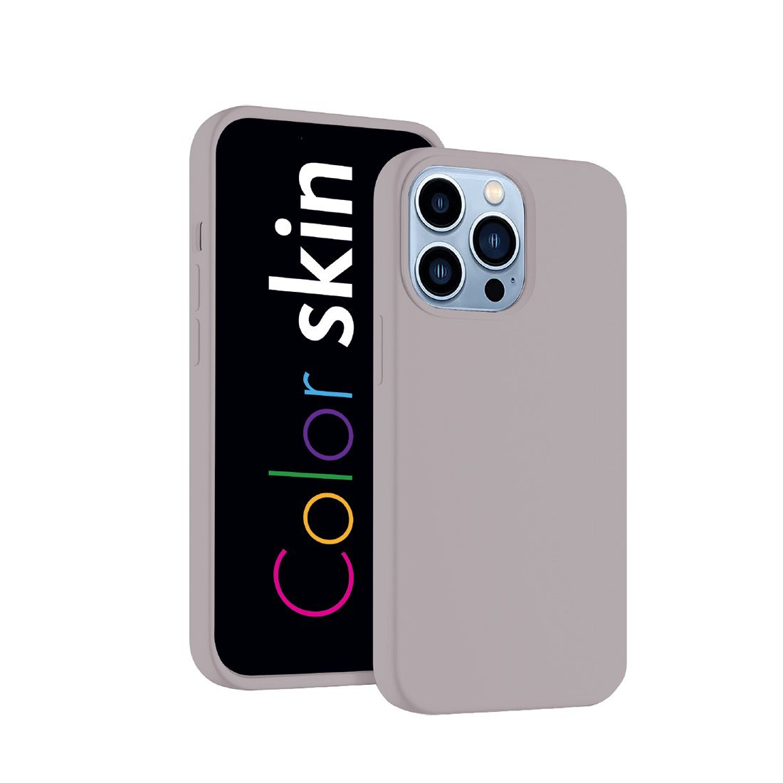 Coque premium Color Skin pour iPhone 14 couleur Gris