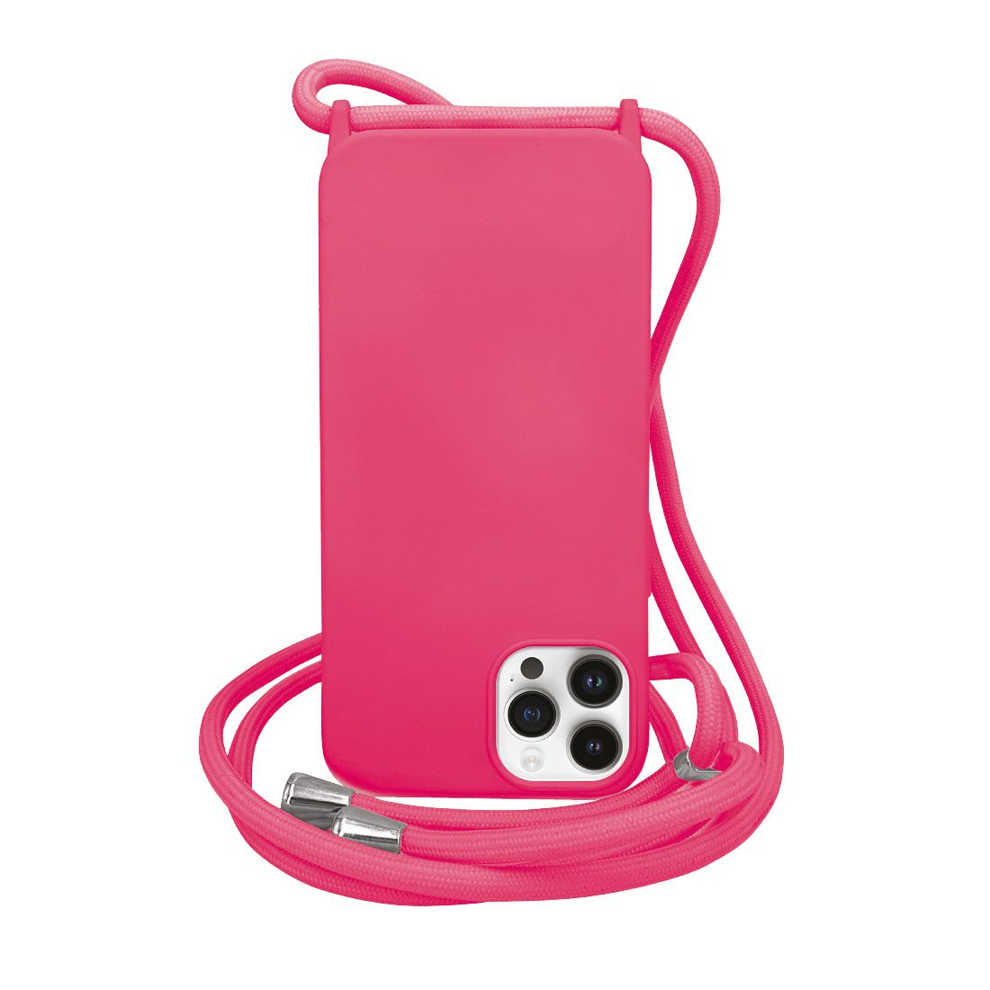 Coque premium Color Lace avec tour de cou 8mm pour iphone 14 - Rose vif