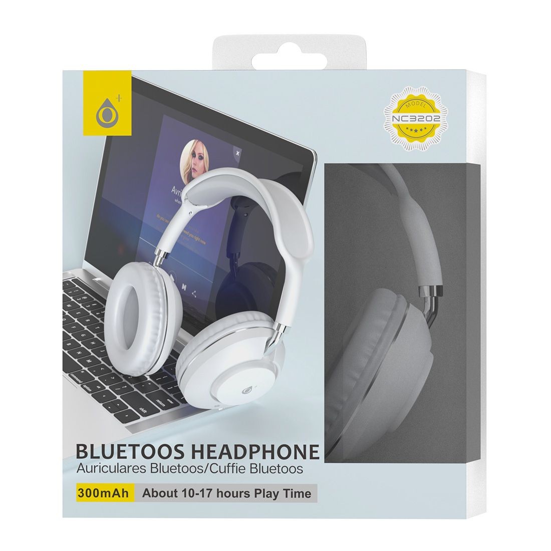 Casque bluetooth TWS stéréo NC3202  300mAh - blanc
