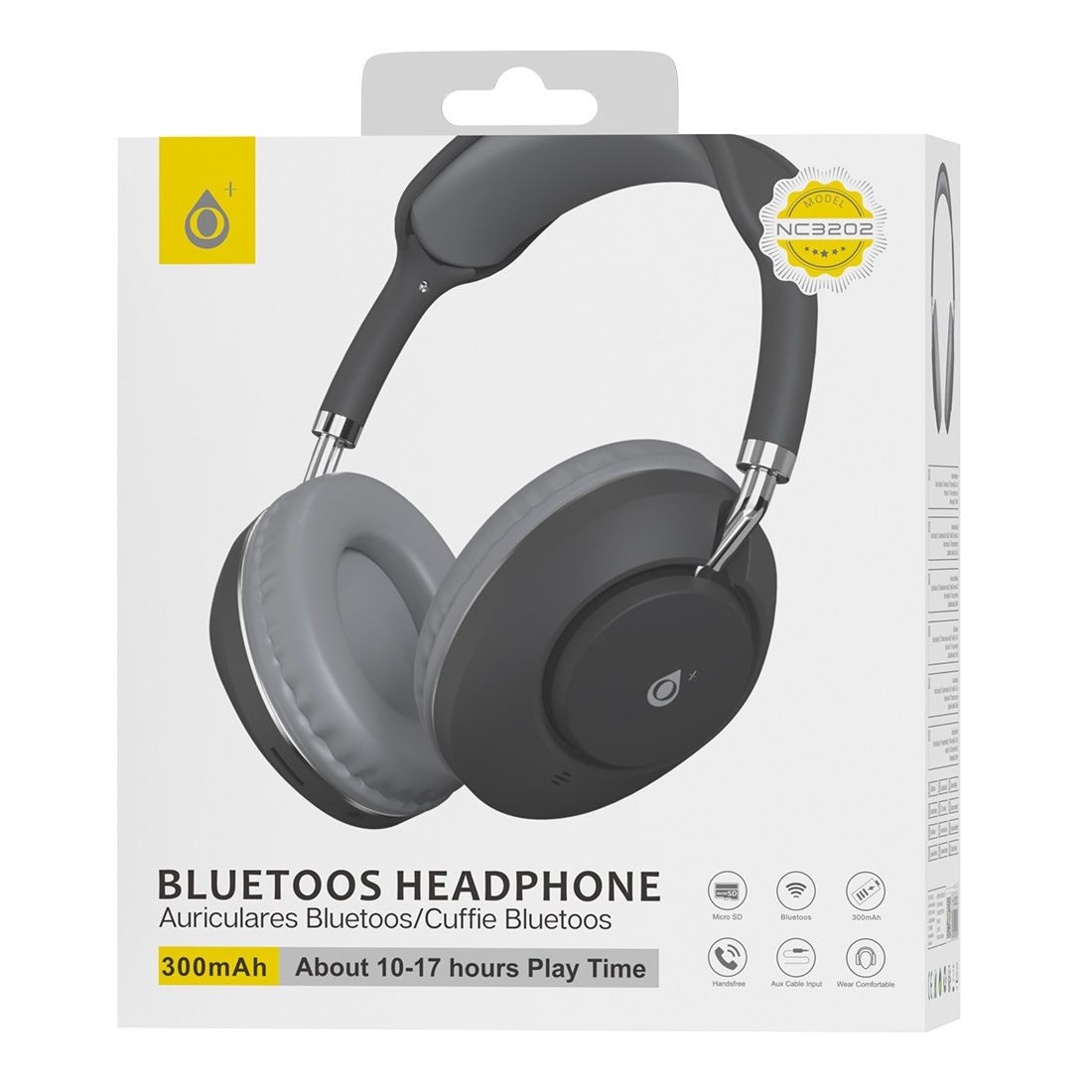 Casque bluetooth TWS stéréo NC3202  300mAh - noir