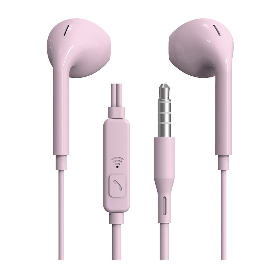 Kit piéton stéréo intra auriculaire jack 3.5mm avec telecommande NC3162
