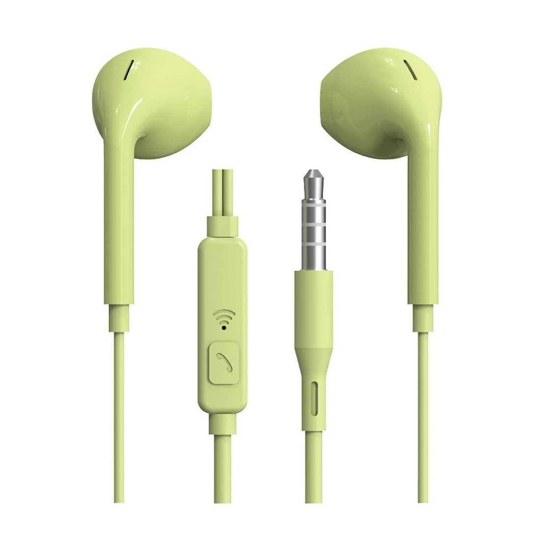 Kit piéton stéréo intra auriculaire jack 3.5mm avec telecommande NC3162