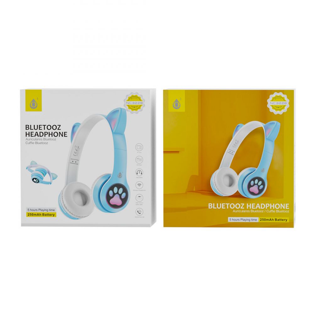 Wireless Casque Bluetooth - Enfant- NM-02 - Rouge &Bleu à prix pas cher