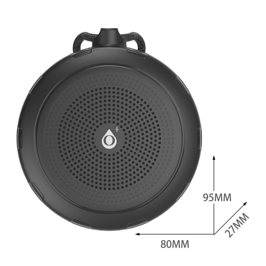 Enceinte bluetooth avec laniere 3W NF4087 - 300mAh - noir