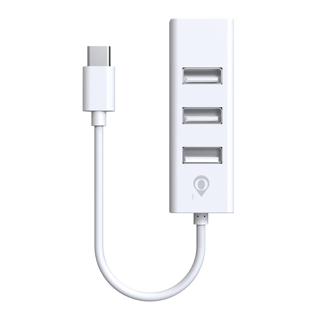 HUB USB NG6053 avec une entrée USB-C et 4 port USB  OTG - Blanc