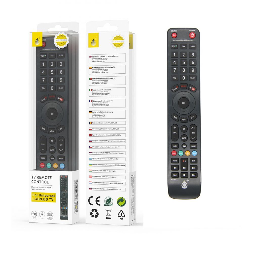 Konig - KONIG Télécommande Universelle compatible pour TV Senior - Noir - Telecommande  Universelle - Rue du Commerce