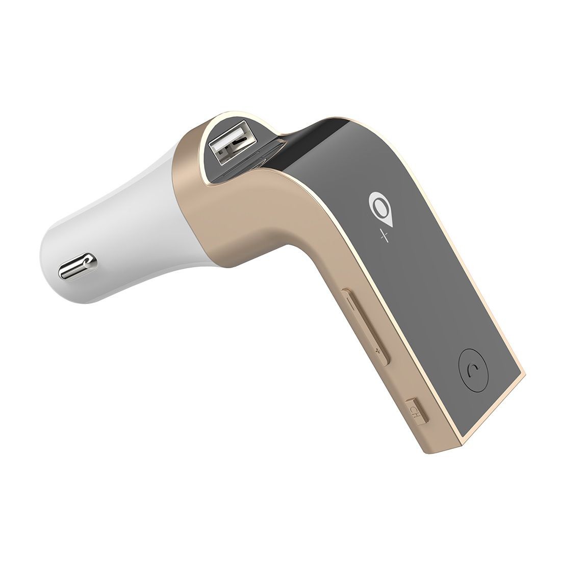 Transmetteur FM bluetooth  NT7004 allume cigare avec 1 port USB - OR