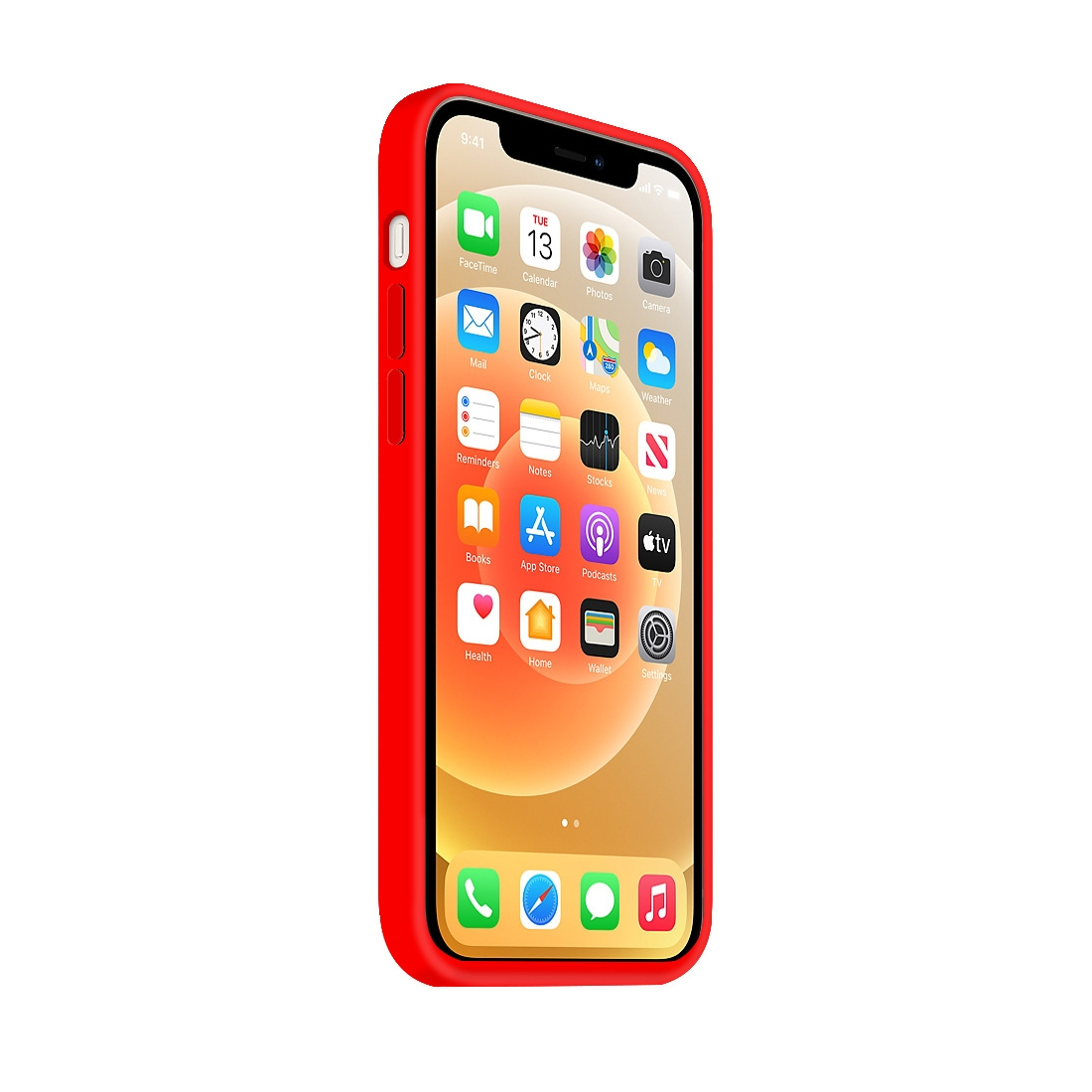 Coque Silicone Moxie BeFluo Fine et Légère pour iPhone 15 Pro, Intérieur Microfibre - Rouge