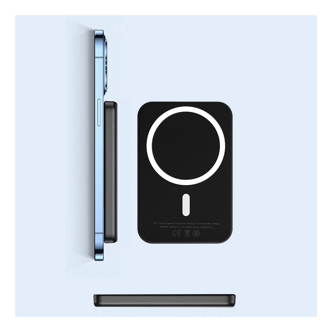 Powerbank magnétique MagSafe 5000 mAh 10W - Blanc