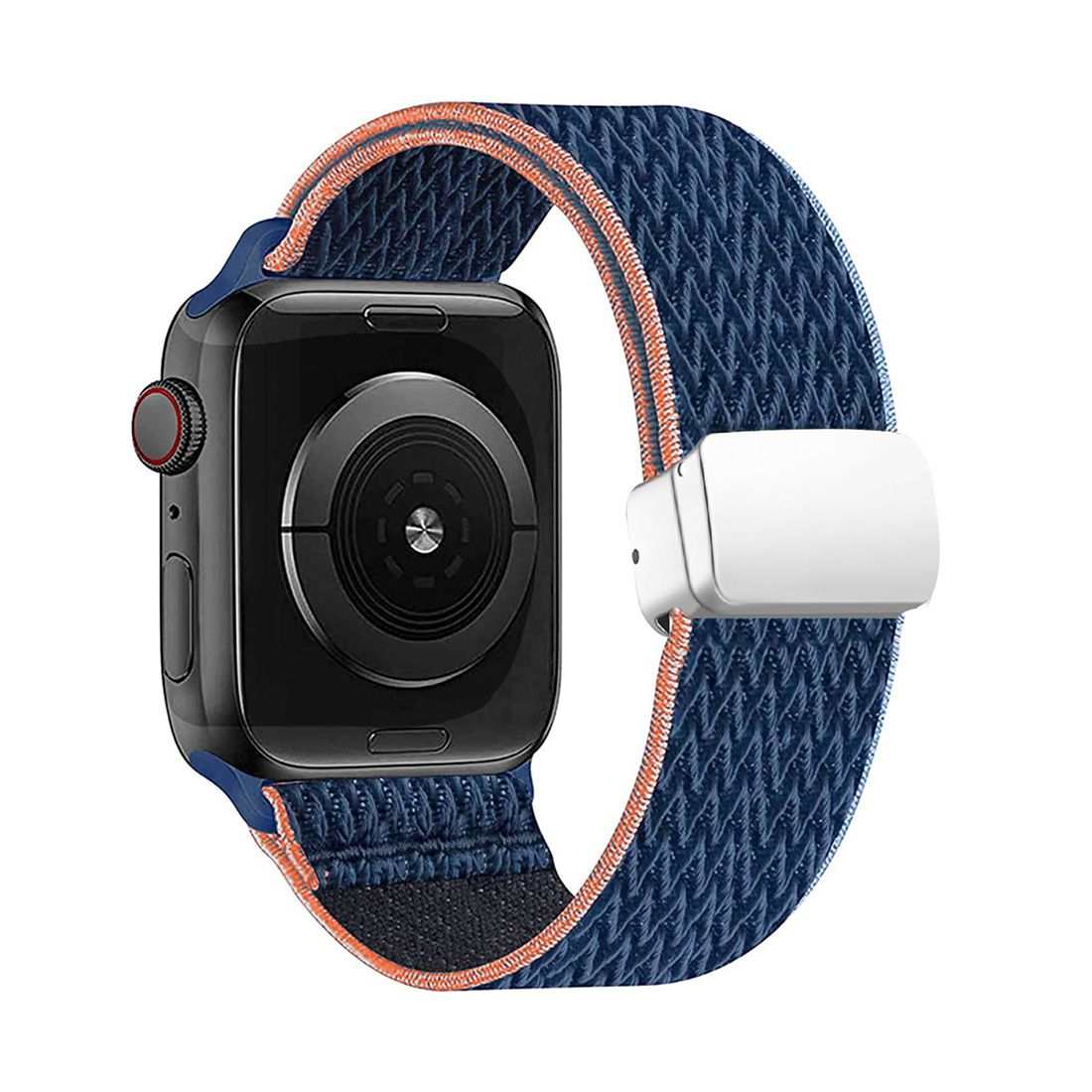 Bracelet extensible motif chevron Apple watch 42/44/45/49 - Bleu