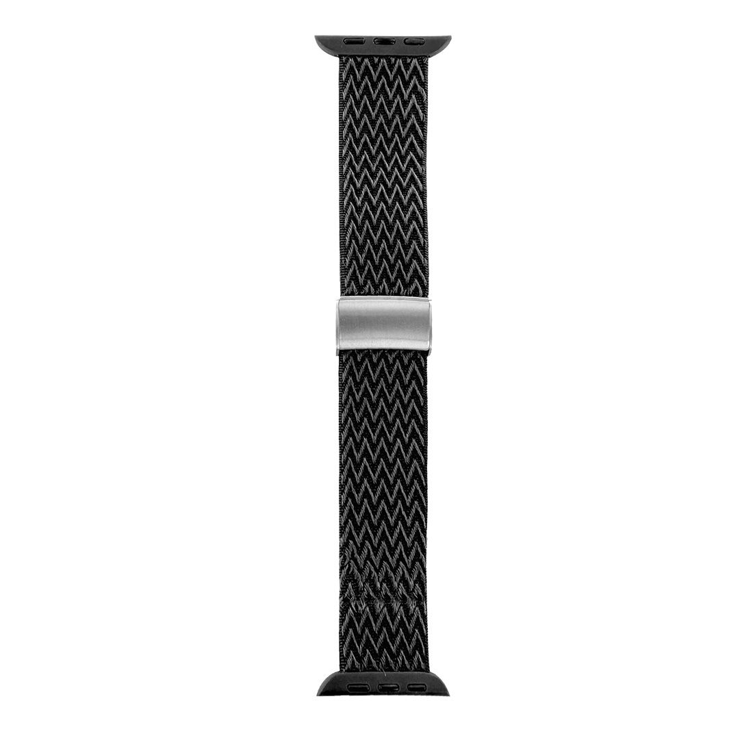 Bracelet extensible motif chevron Apple watch 42/44/45/49 - noir