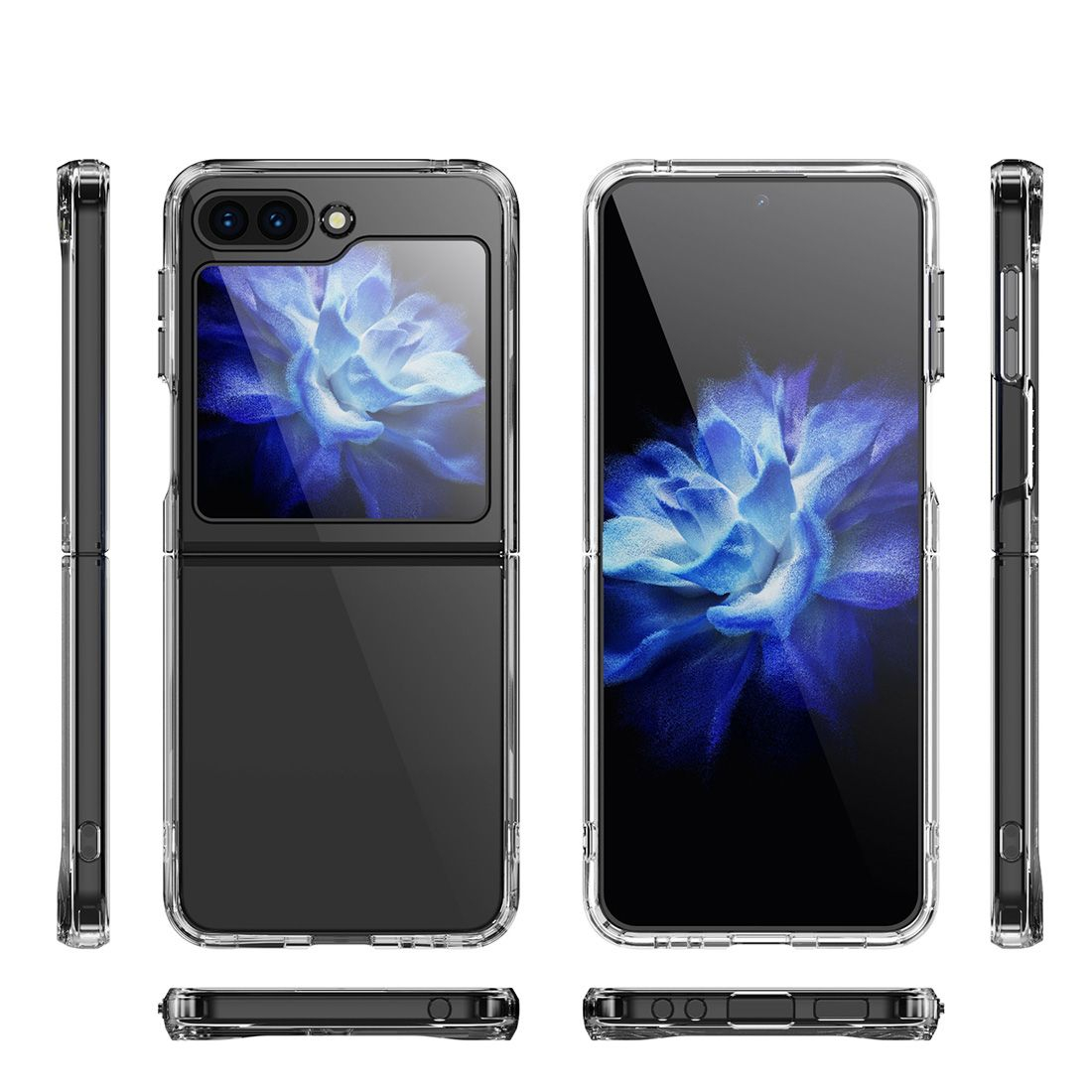 Coque renforcée Moxie transparente en TPU et Polycarbonate pour Samsung Z Flip5