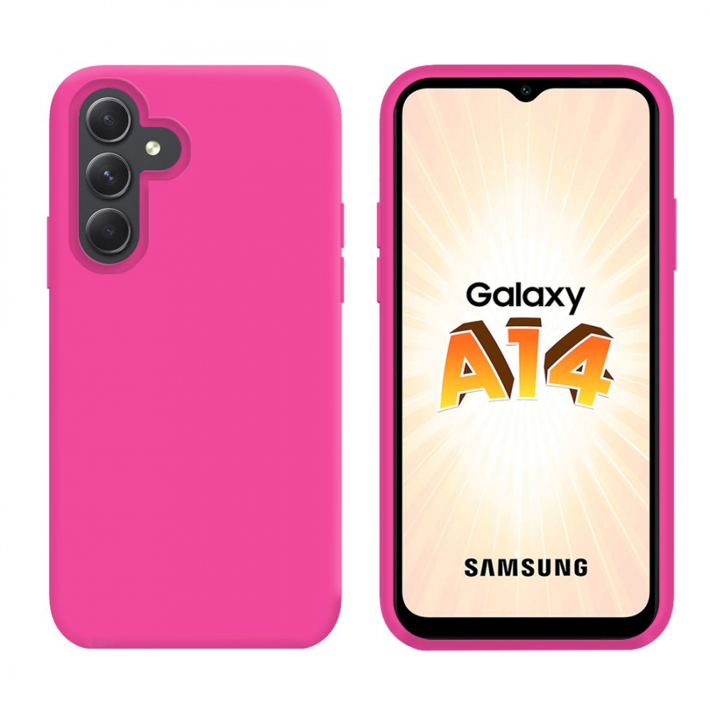 Coque premium Color Skin pour Galaxy A14 rose