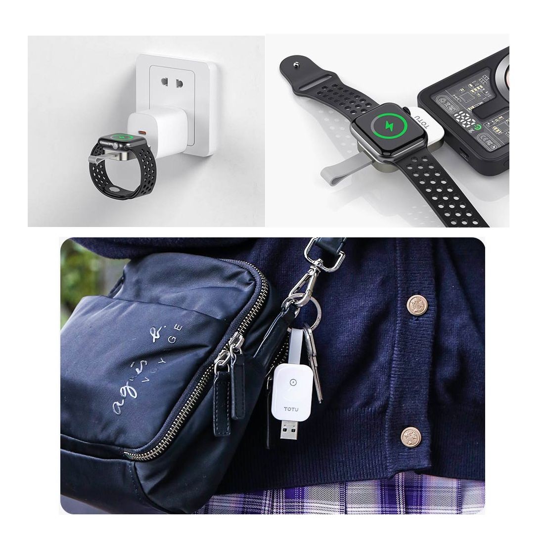 chargeur à induction pour Apple Watch 2.5W totu CACW-071 Type-C