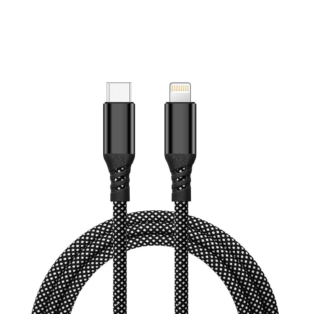 Cable Nylon ultra résistant embouts renforcés Type C /Lightning 1.2m