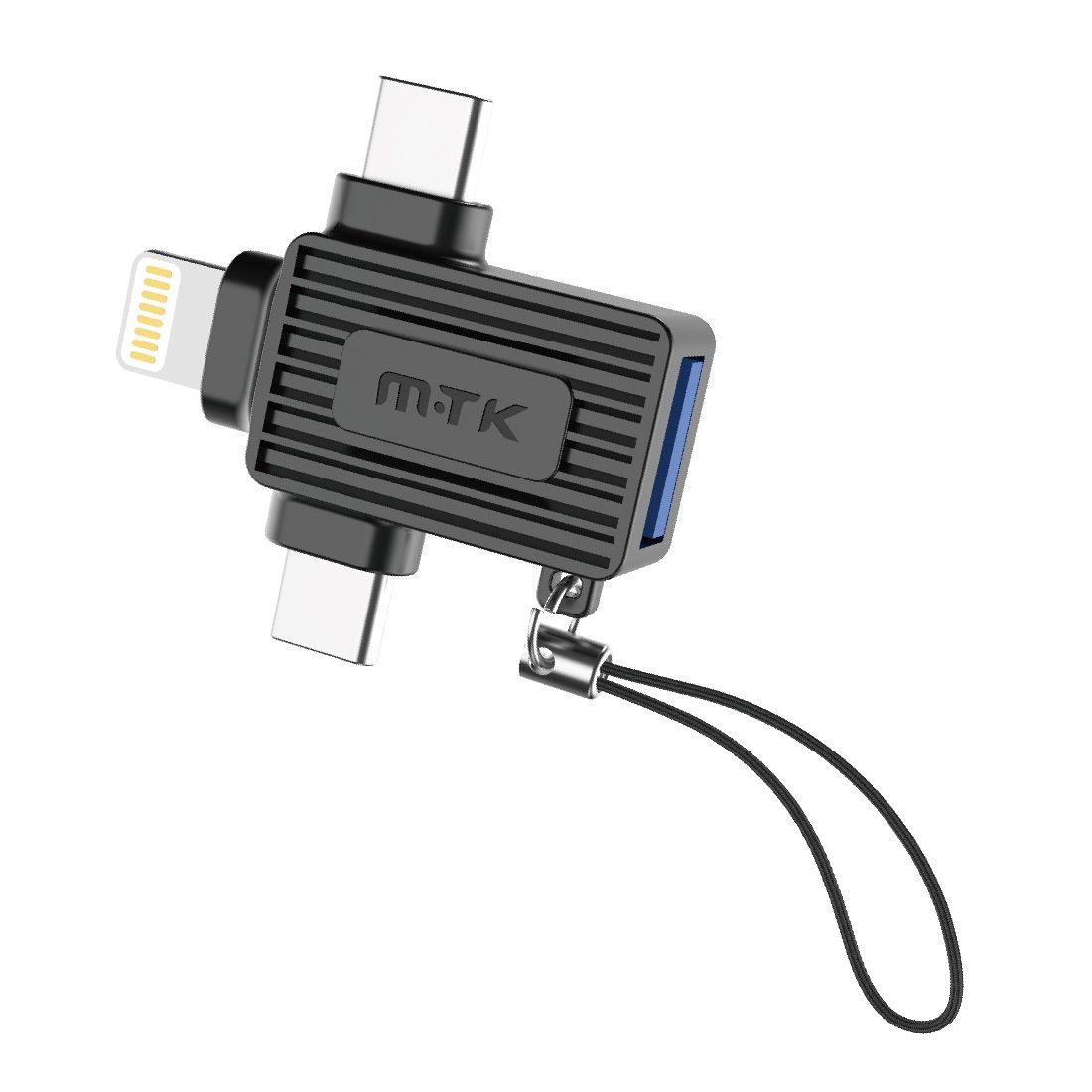 Adaptateur 3en1 Type-C vers lightning / Type-C et USB-A