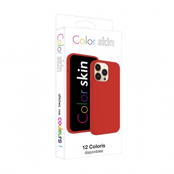 Coque premium Color Skin pour iphone 15 Pro - Rouge