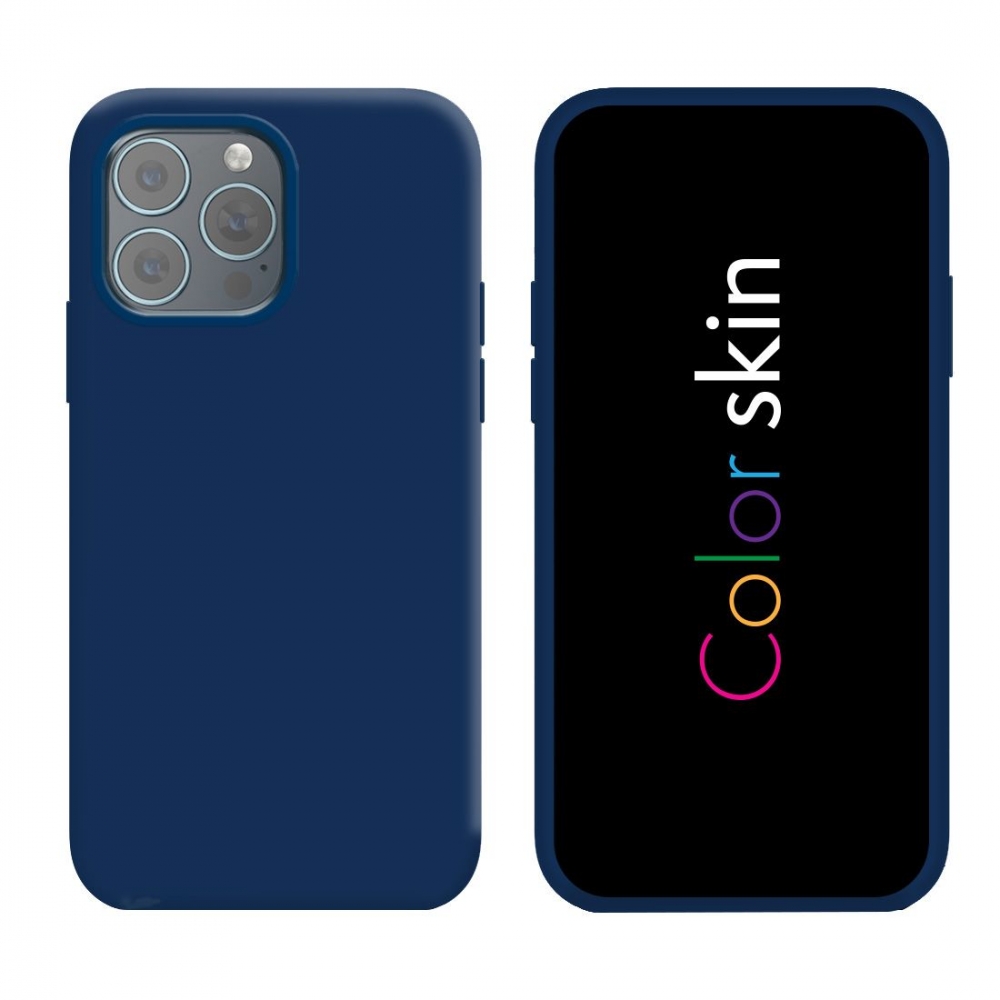 Coque premium Color Skin pour iphone 15 Pro - Bleu foncé