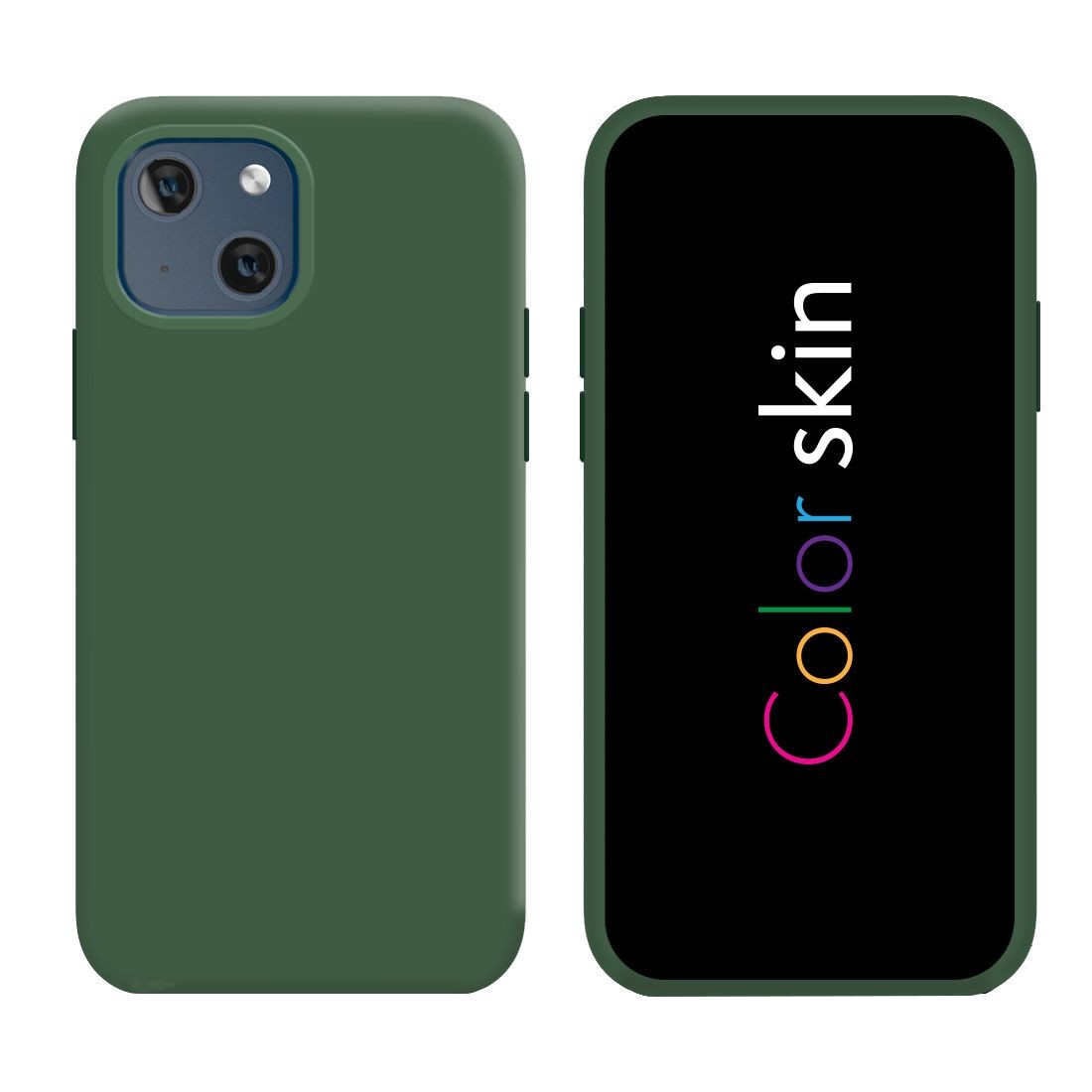 Coque premium Color Skin pour iphone 15 Plus - vert kaki