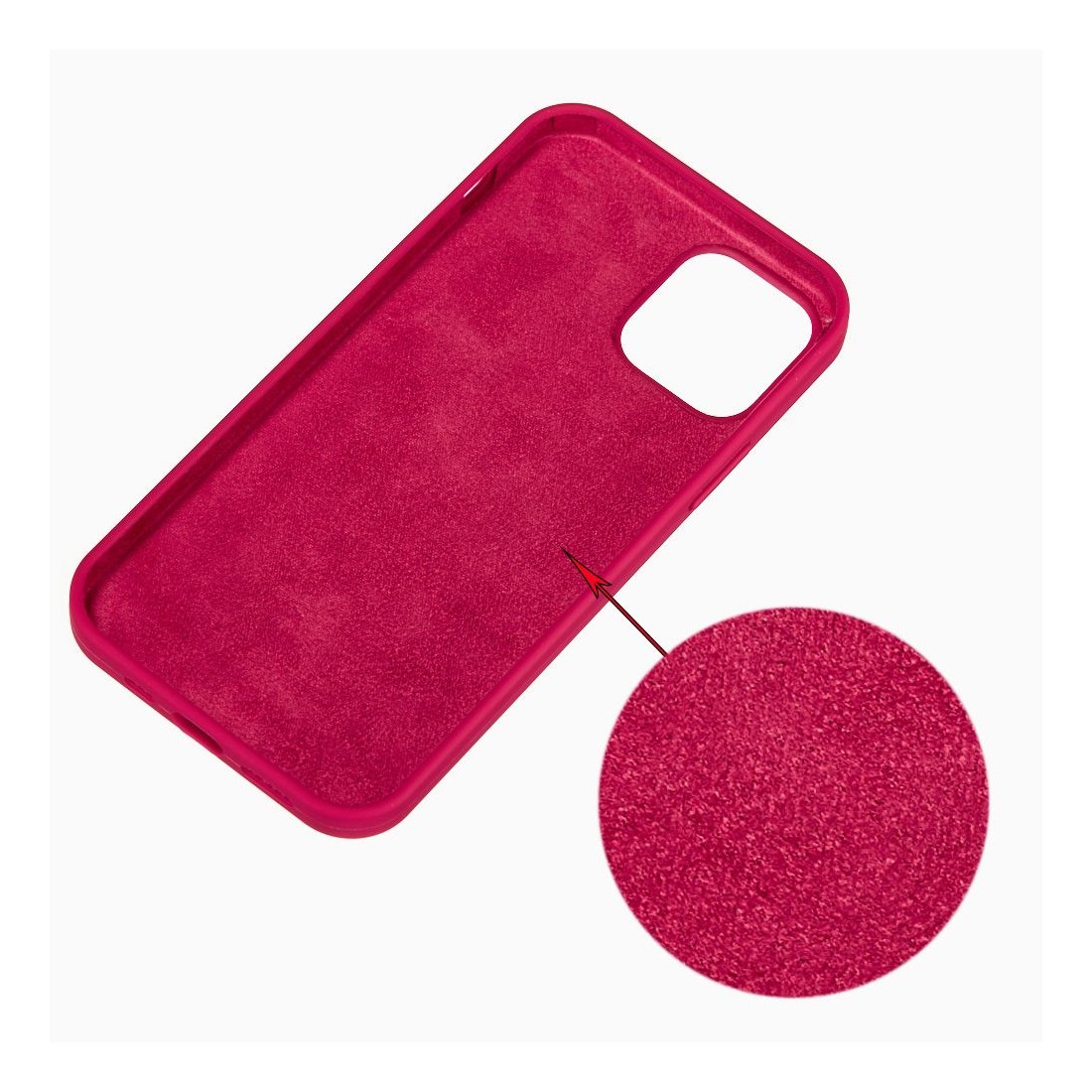 Coque premium Color Skin pour iphone 15 Plus - Lie de vin