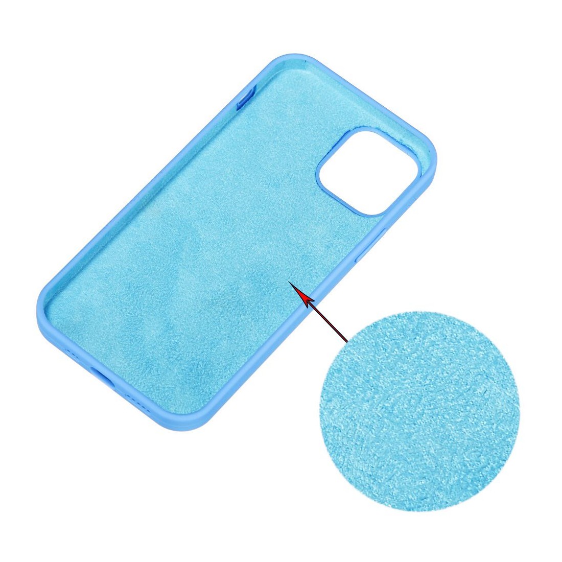 Coque premium Color Skin pour iphone 15 Plus - Bleu glacier