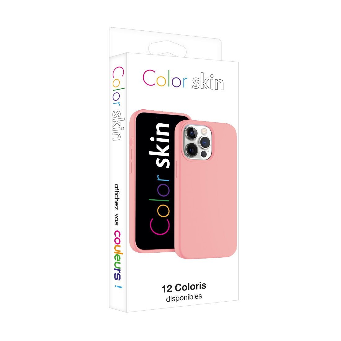 Coque premium Color Skin pour iphone 15 Pro - Rose clair