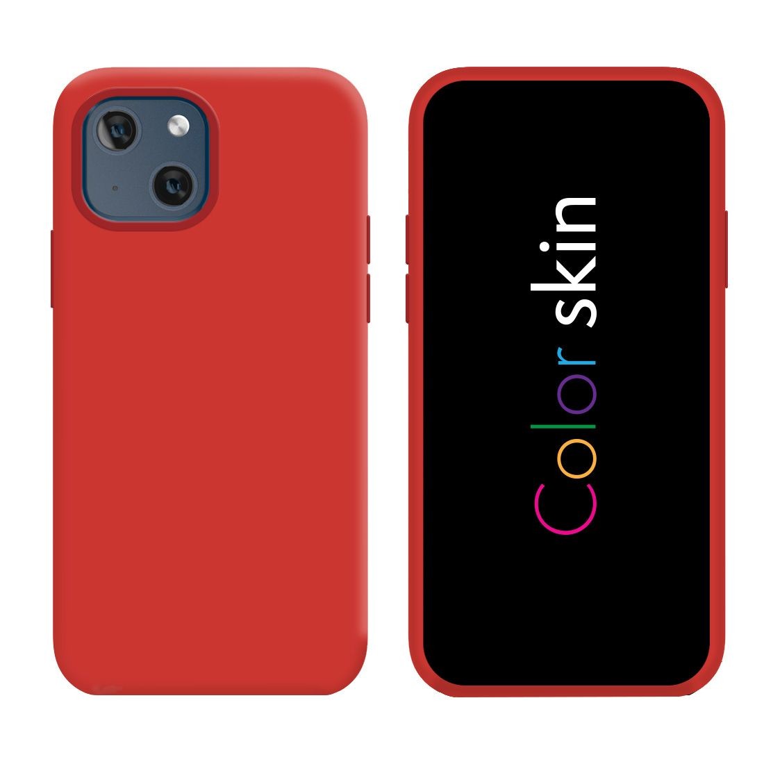 Coque premium Color Skin pour iphone 15 Plus - Rouge