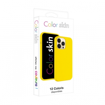 Coque premium Color Skin pour iphone 14 Pro - jaune